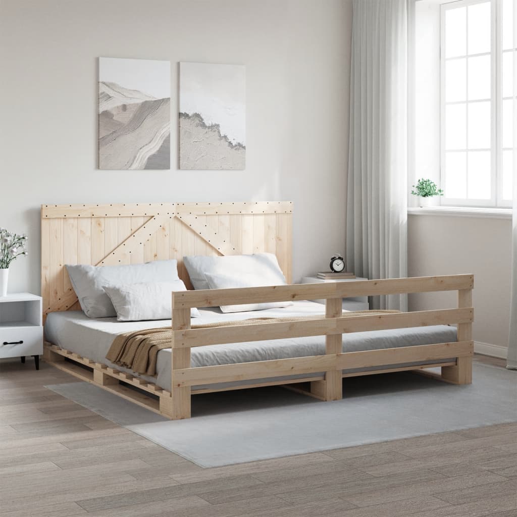 Cadre de lit sans matelas avec tête de lit 200x200 cm - XIOS