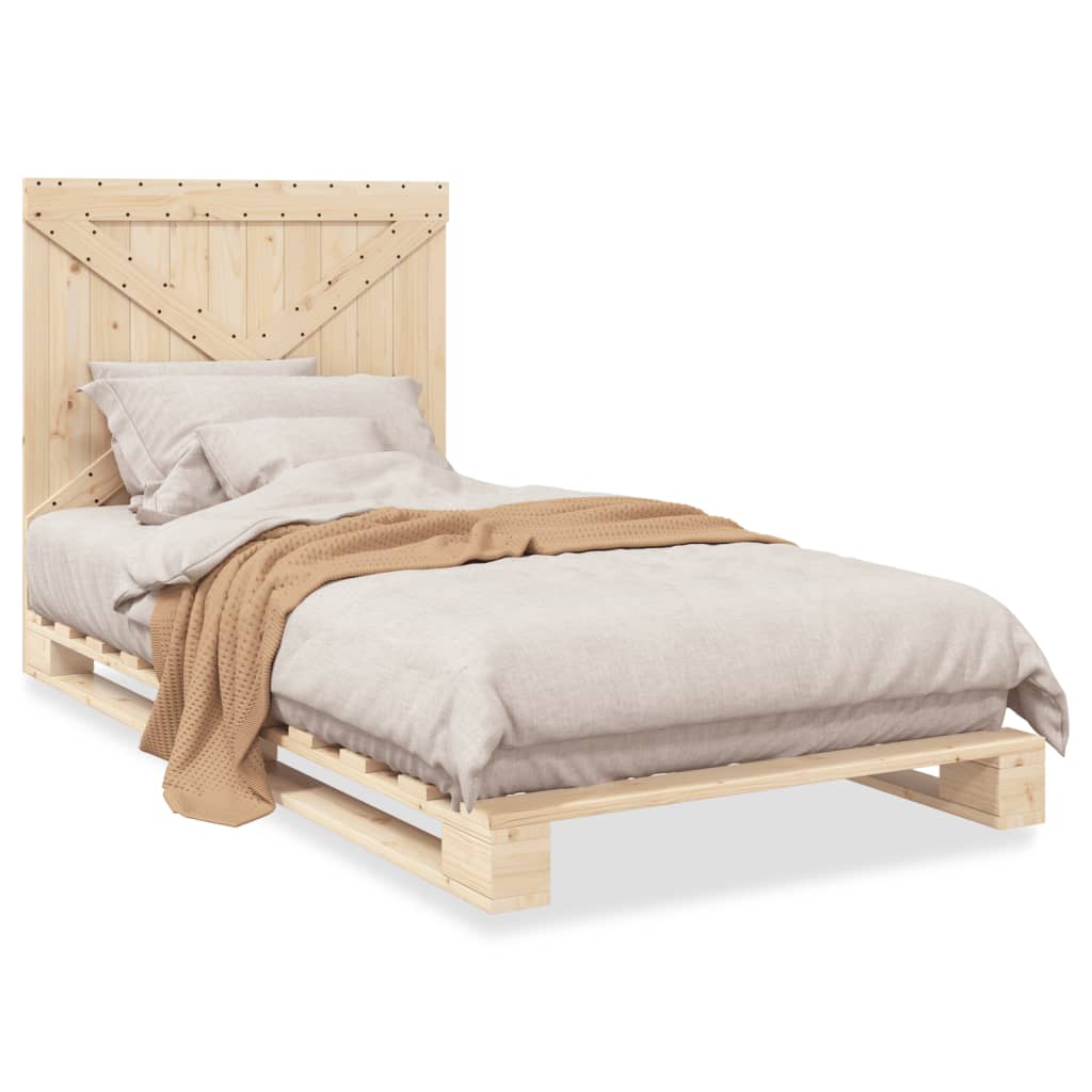 Cadre de lit sans matelas avec tête de lit 100x200 cm - XIOS