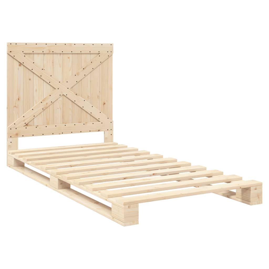 Cadre de lit sans matelas avec tête de lit 100x200 cm - XIOS