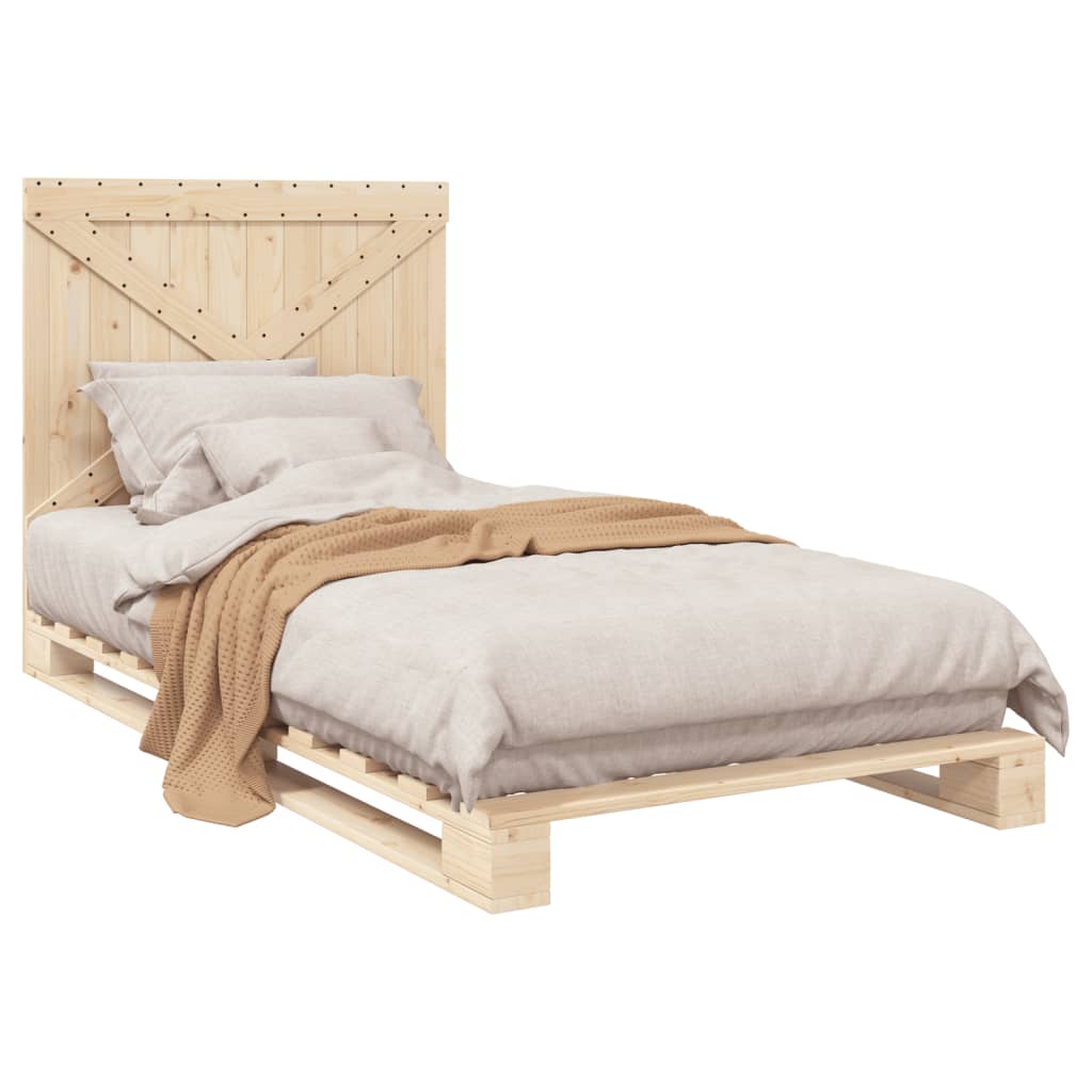 Cadre de lit sans matelas avec tête de lit 100x200 cm - XIOS