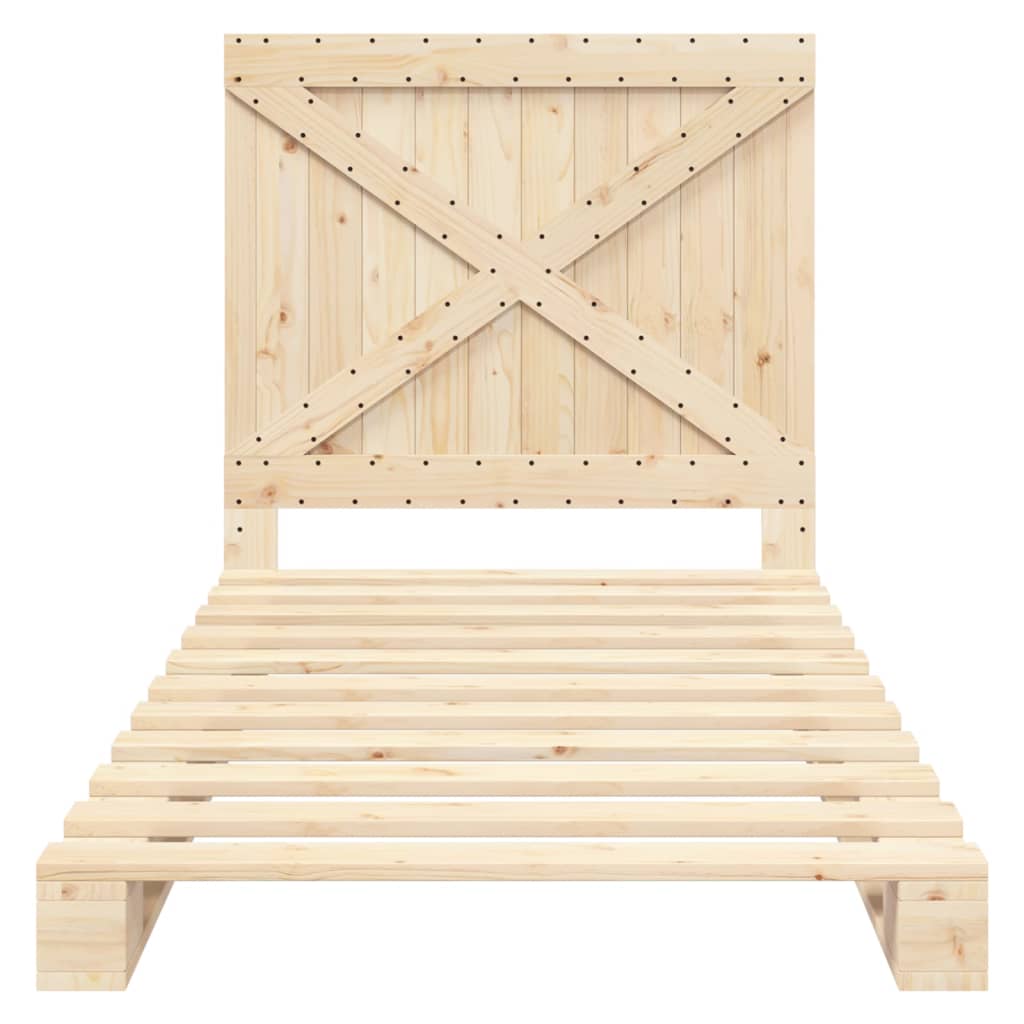 Cadre de lit sans matelas avec tête de lit 100x200 cm - XIOS