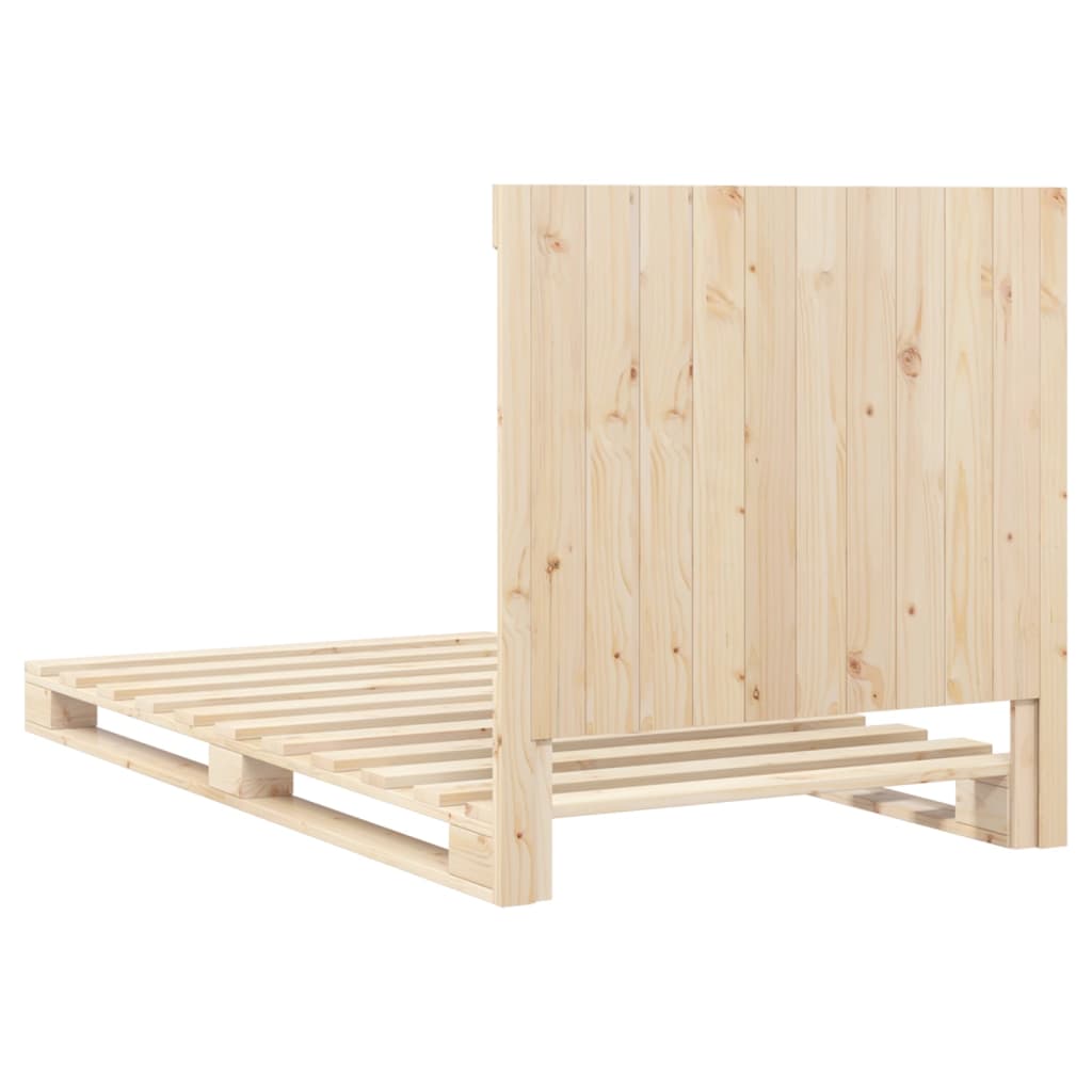 Cadre de lit sans matelas avec tête de lit 100x200 cm - XIOS