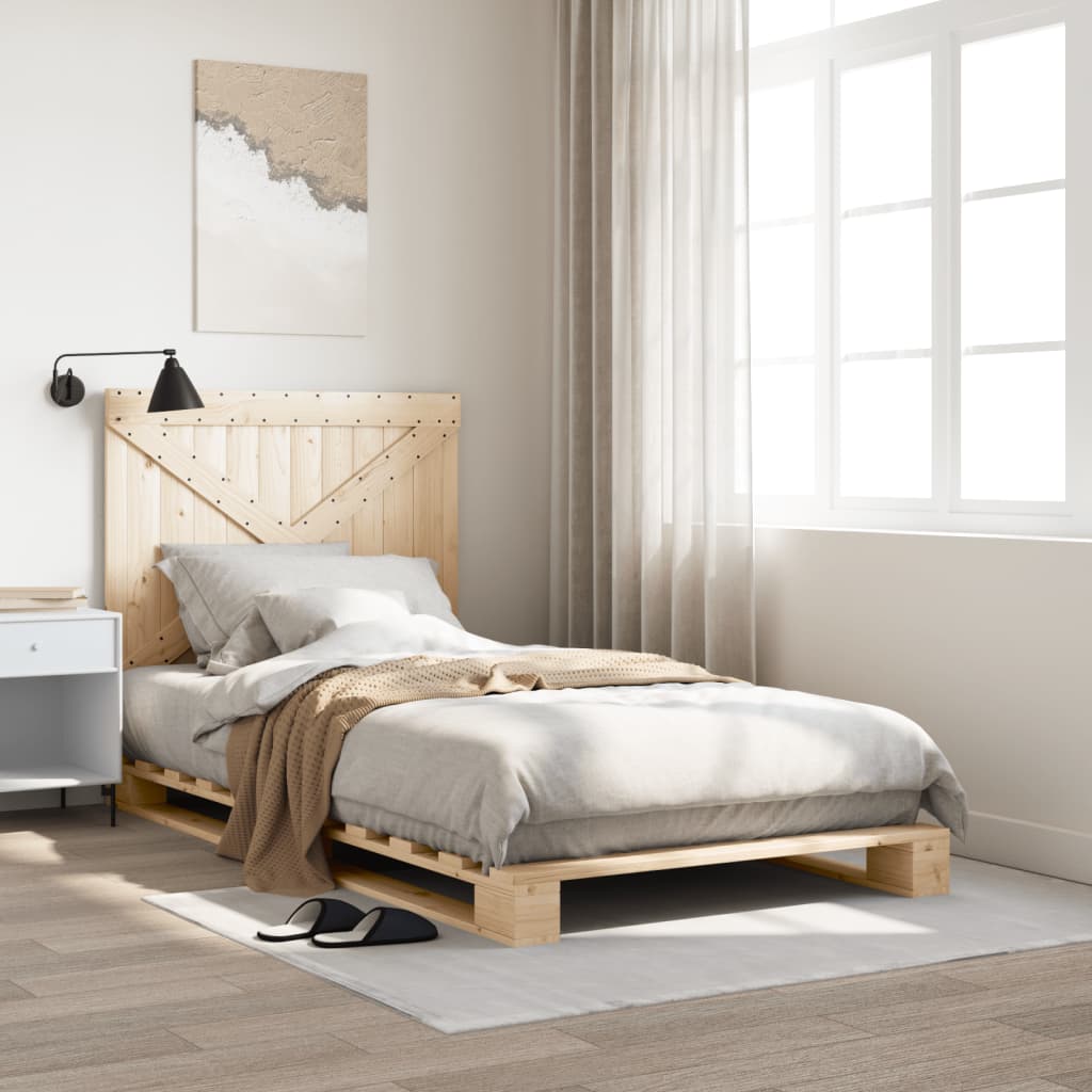 Cadre de lit sans matelas avec tête de lit 100x200 cm - XIOS