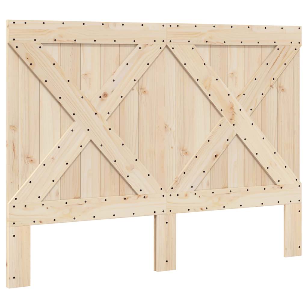 Cadre de lit sans matelas avec tête de lit bois massif - XIOS