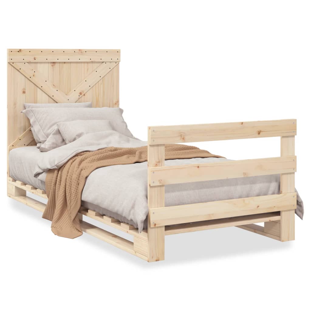 Cadre de lit sans matelas avec tête de lit 90x200 cm - XIOS