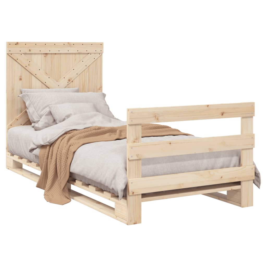 Cadre de lit sans matelas avec tête de lit 90x200 cm - XIOS
