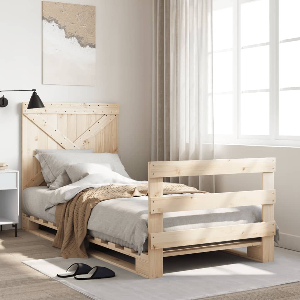 Cadre de lit sans matelas avec tête de lit 90x200 cm - XIOS
