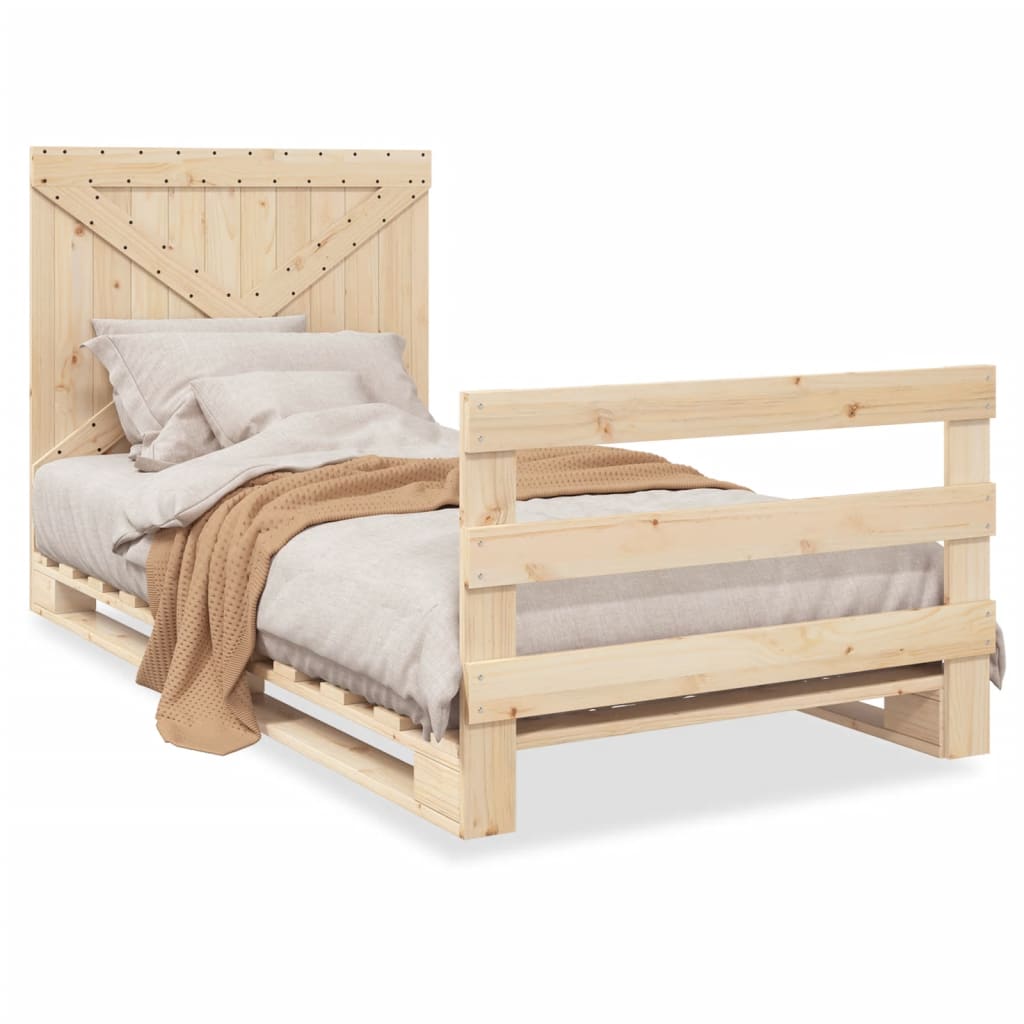 Cadre de lit sans matelas avec tête de lit 100x200 cm - XIOS