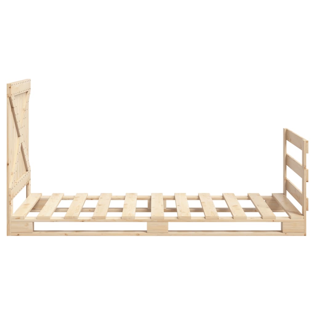 Cadre de lit sans matelas avec tête de lit 100x200 cm - XIOS