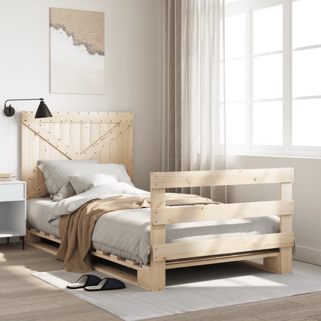 Cadre de lit sans matelas avec tête de lit 100x200 cm - XIOS