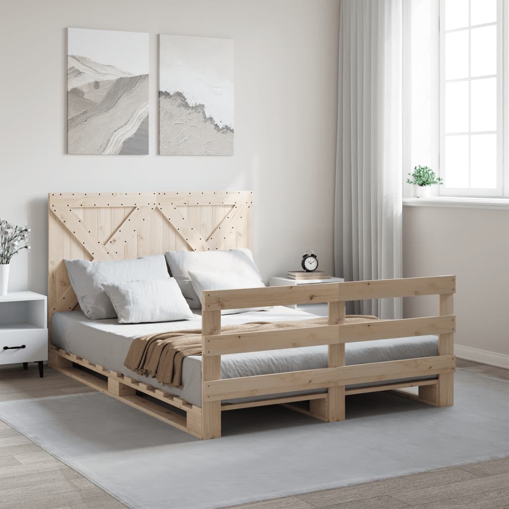 Cadre de lit sans matelas avec tête de lit 160x200 cm - XIOS
