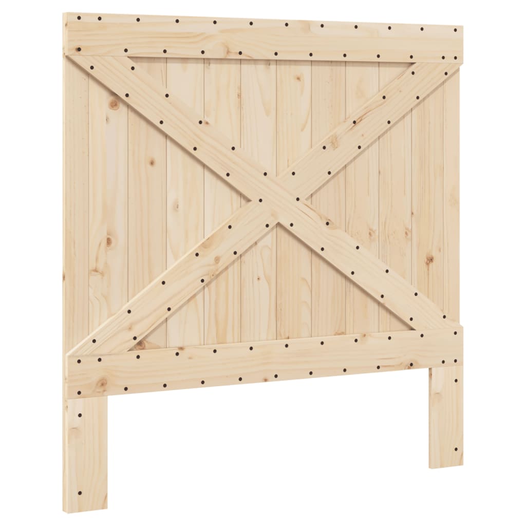 Cadre de lit sans matelas gris 100x200 cm bois massif de pin - XIOS