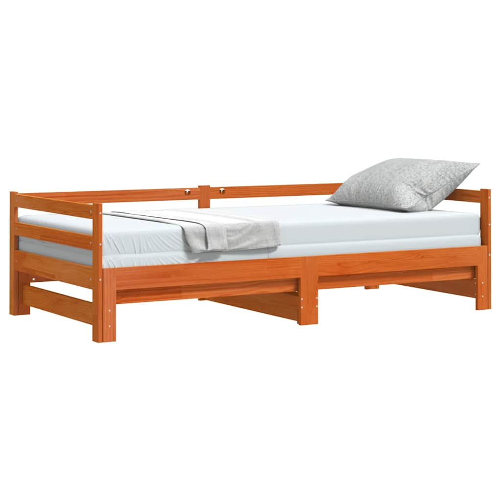 Lit de jour et lit gigogne sans matelas 90x200 cm bois massif - XIOS