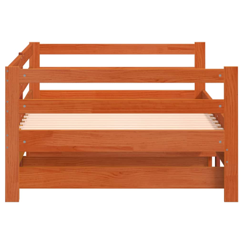 Lit de jour et lit gigogne sans matelas 90x190 cm bois massif - XIOS