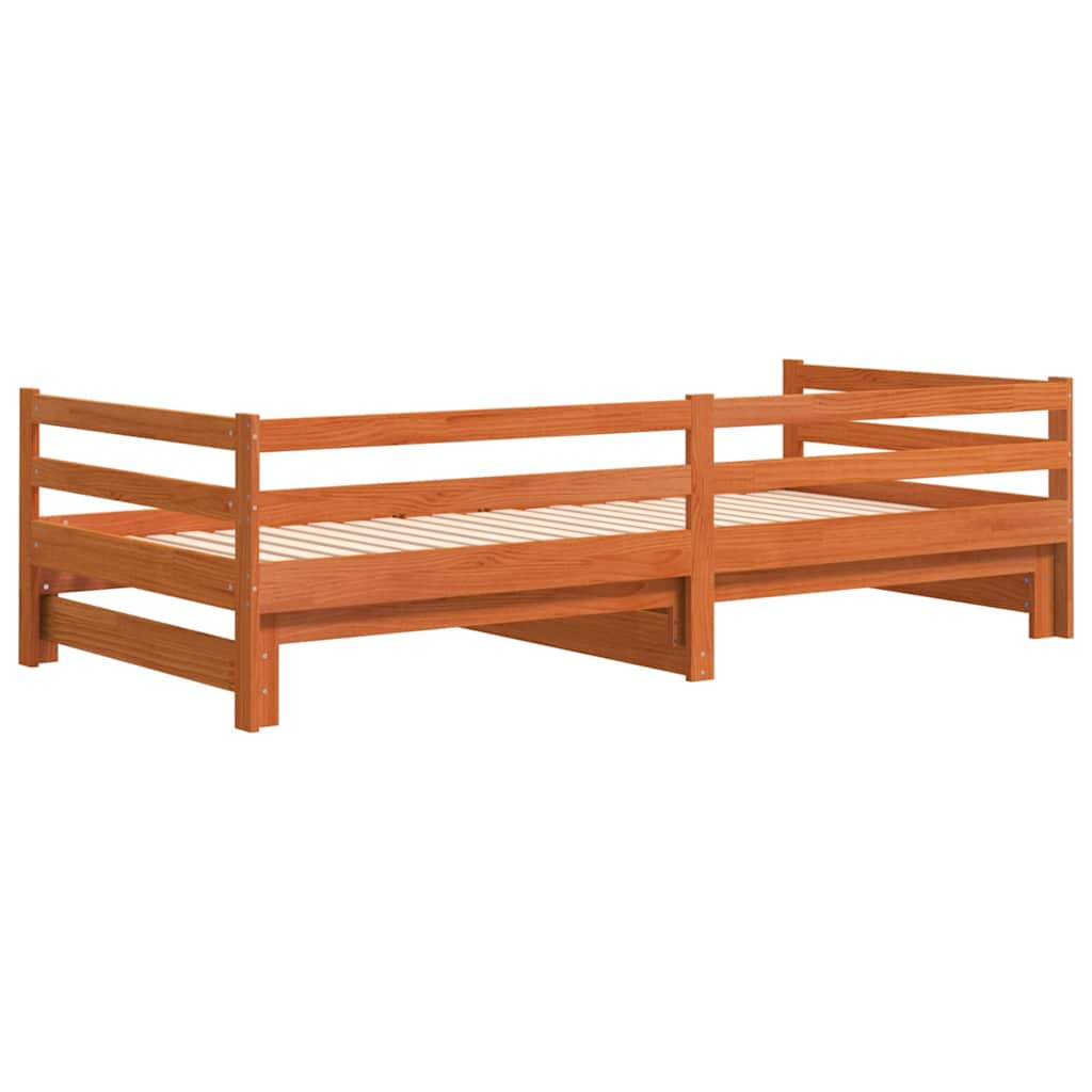 Lit de jour et lit gigogne sans matelas 90x190 cm bois massif - XIOS