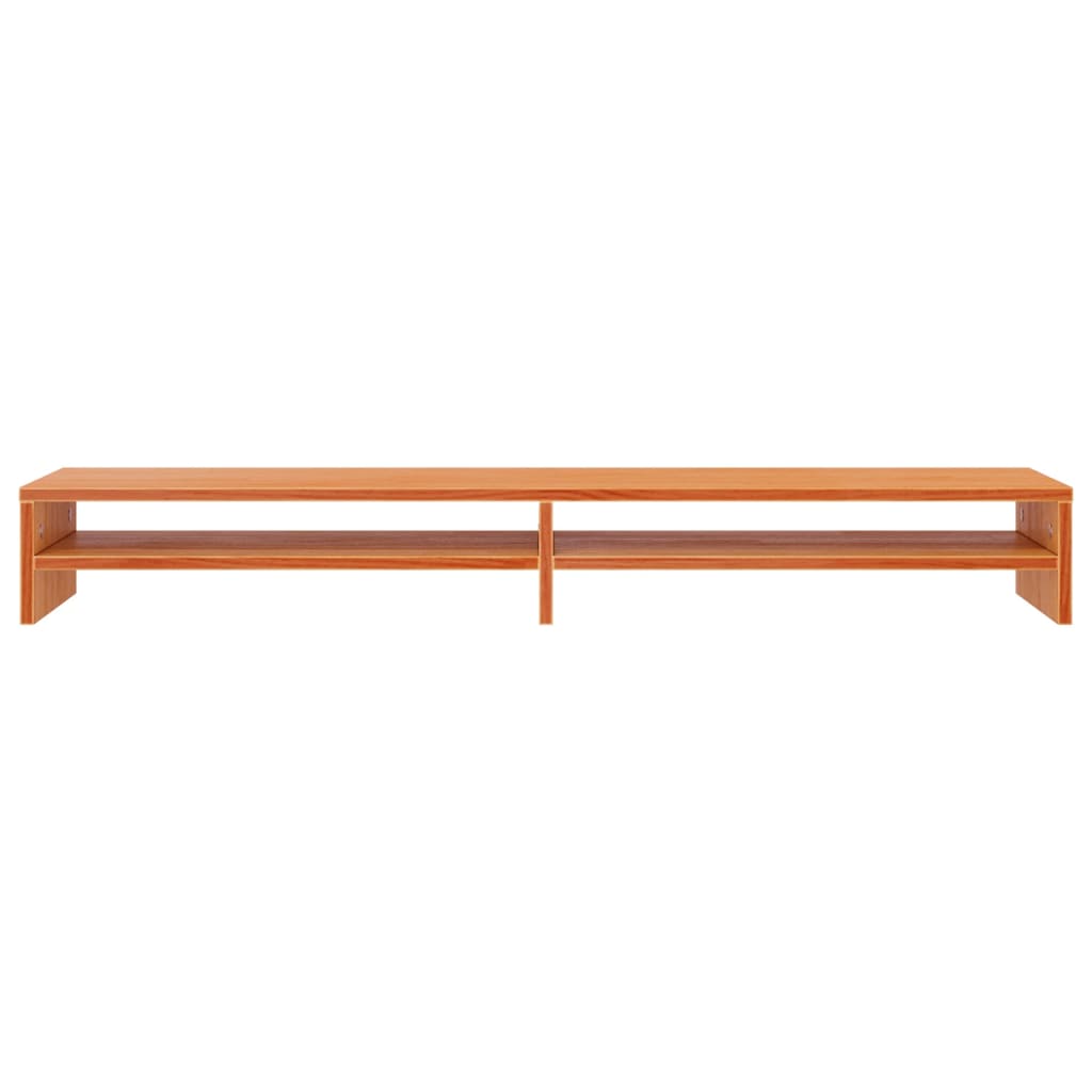 Support de moniteur marron miel 100x24x13 cm bois de pin solide - XIOS
