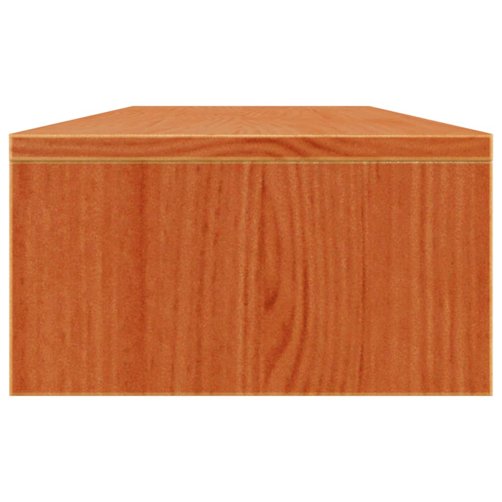 Support de moniteur marron miel 100x24x13 cm bois de pin solide - XIOS