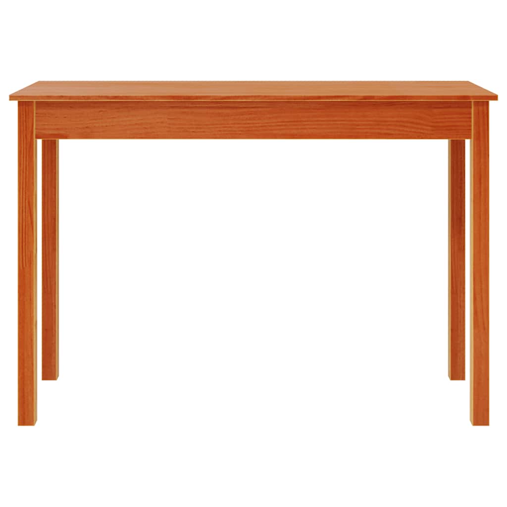 Table console marron miel 110x40x75 cm bois massif de pin - XIOS