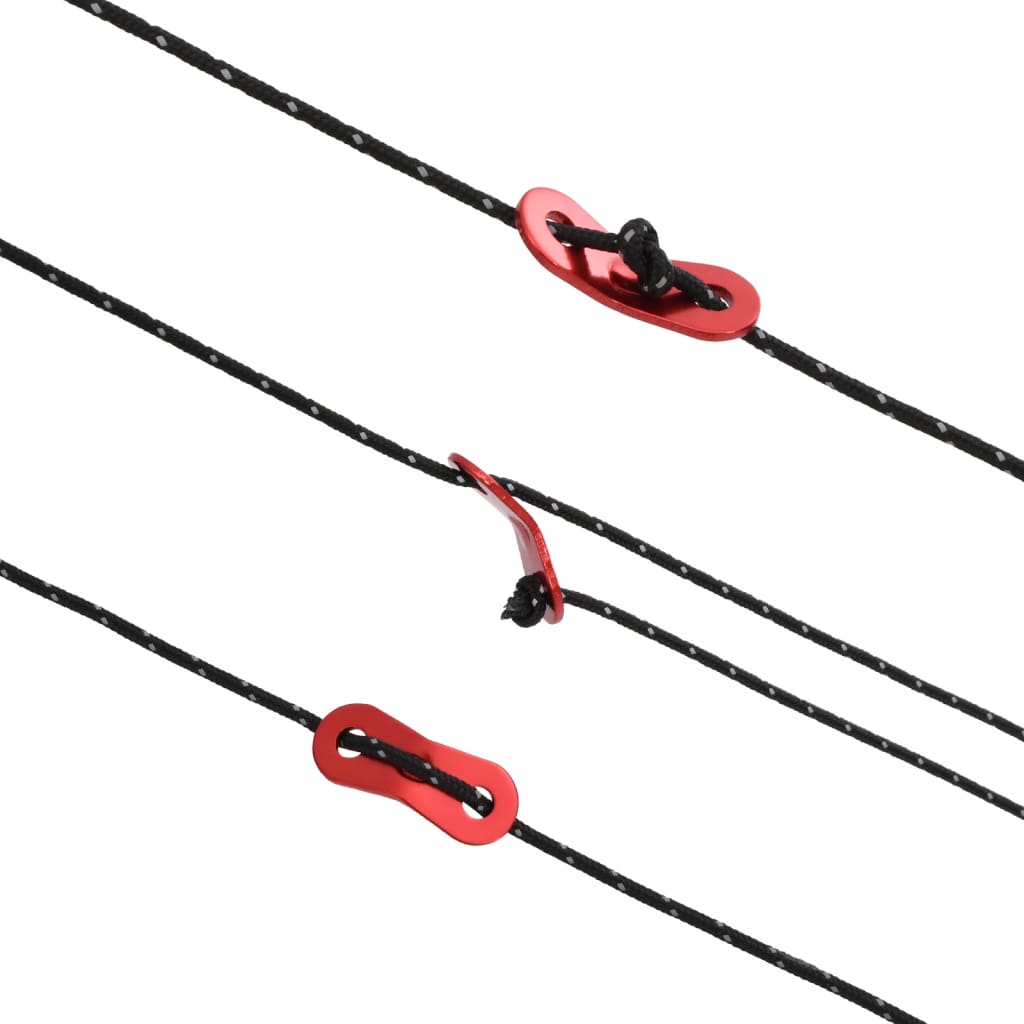 Corde de haubanage de tente avec bandes réfléchissantes et clés Accessoires de tente vidaXL