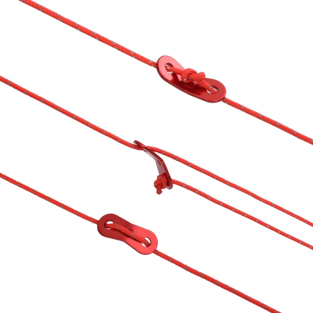 Corde de haubanage de tente avec bandes réfléchissantes et clés Accessoires de tente vidaXL