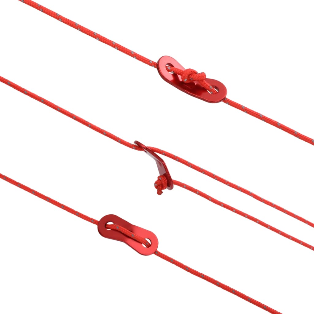 Corde de haubanage de tente avec bandes réfléchissantes et clés Accessoires de tente vidaXL