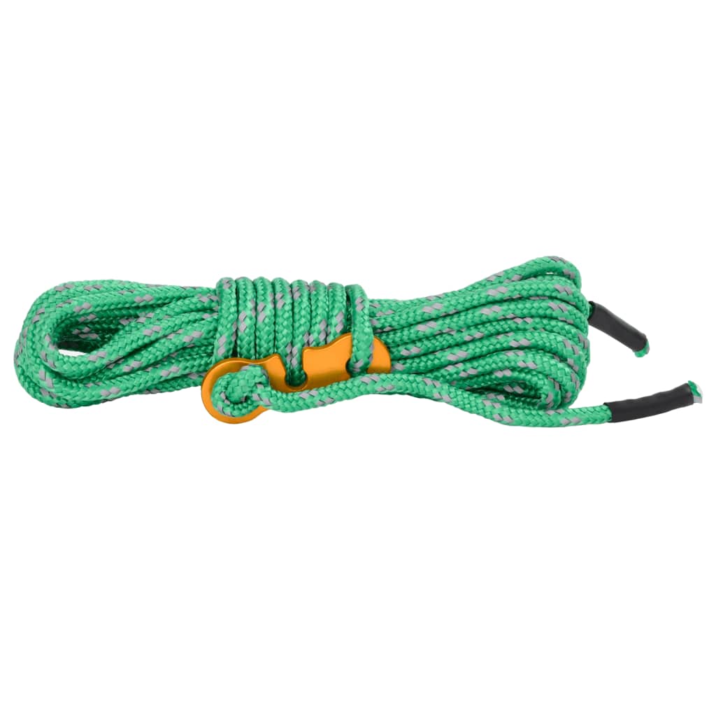 Cordes de haubanage avec clés réfléchissantes 8 pcs 4 m 4 mm Accessoires de tente vidaXL
