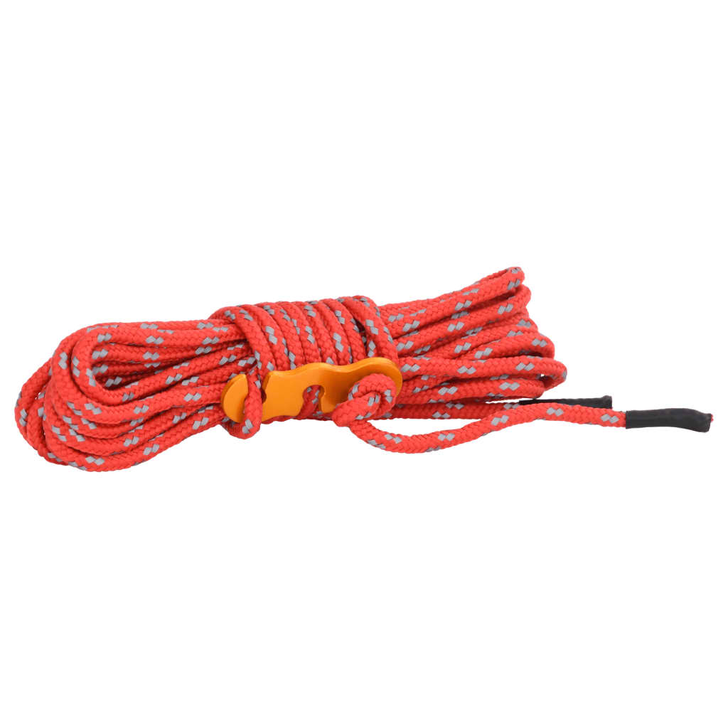 Cordes de haubanage avec clés réfléchissantes 8 pcs 4 m 4 mm Accessoires de tente vidaXL