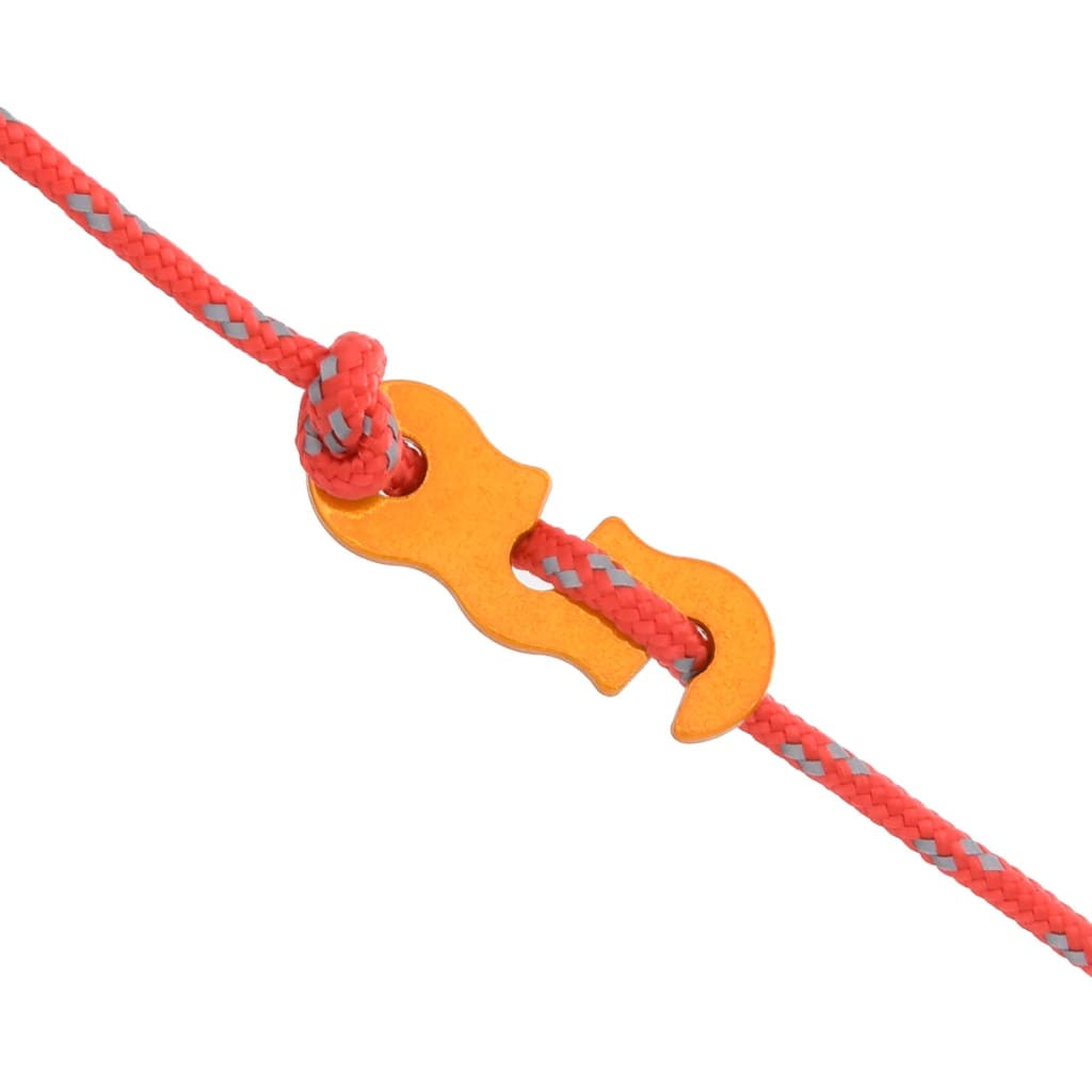 Cordes de haubanage avec clés réfléchissantes 8 pcs 4 m 4 mm Accessoires de tente vidaXL