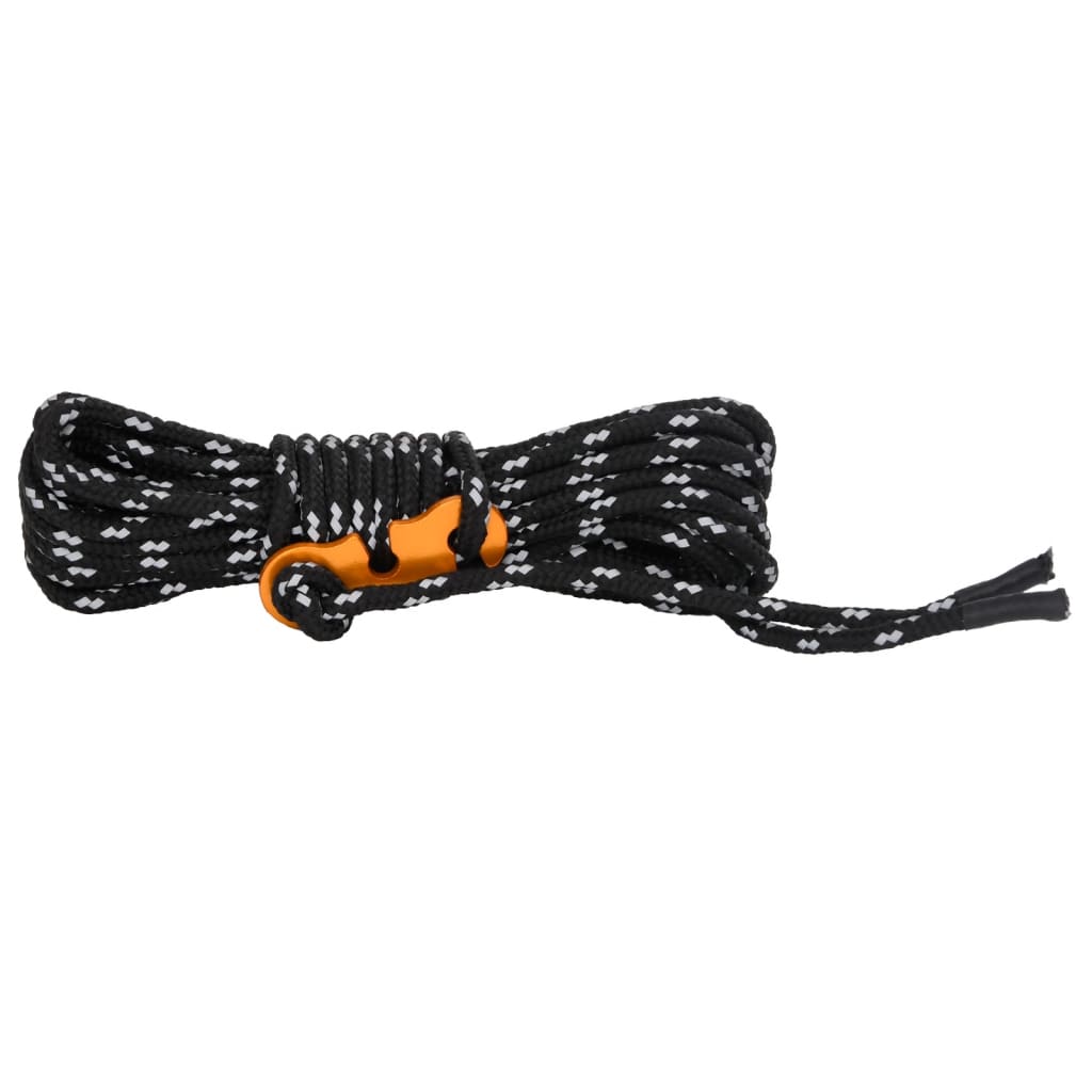 Cordes de haubanage avec clés réfléchissantes 8 pcs 4 m 4 mm Accessoires de tente vidaXL