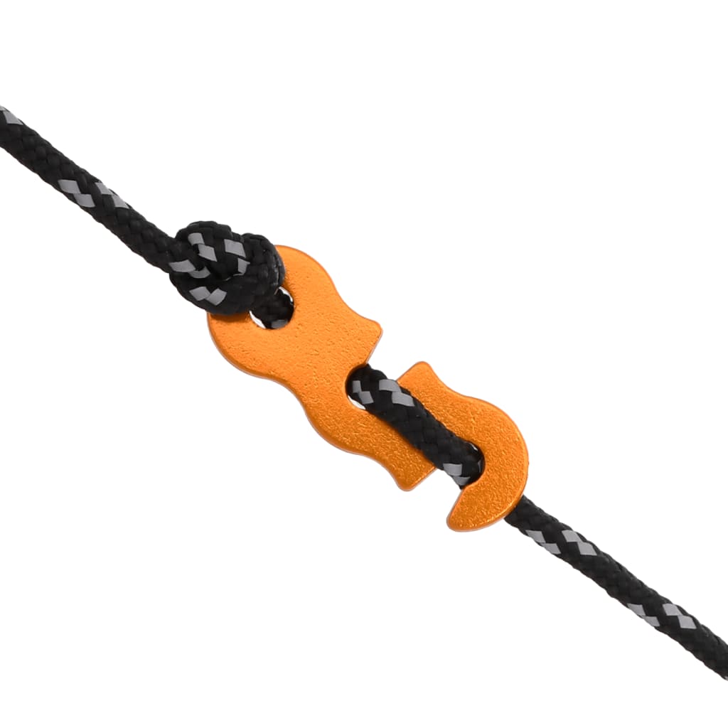 Cordes de haubanage avec clés réfléchissantes 8 pcs 4 m 4 mm Accessoires de tente vidaXL