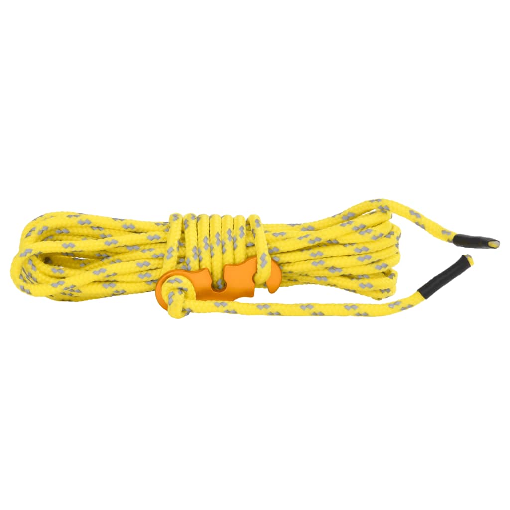 Cordes de haubanage avec clés réfléchissantes 8 pcs 4 m 4 mm Accessoires de tente vidaXL