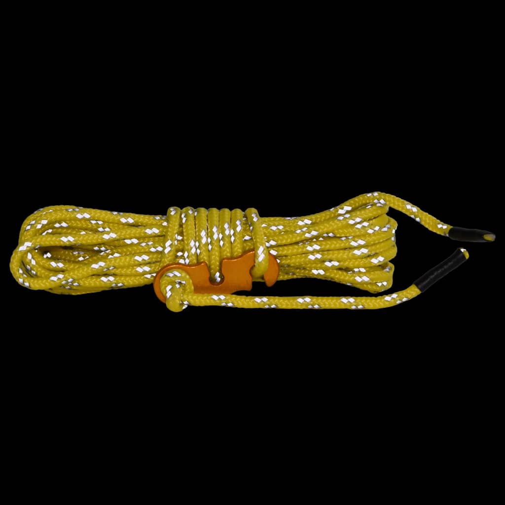 Cordes de haubanage avec clés réfléchissantes 8 pcs 4 m 4 mm Accessoires de tente vidaXL