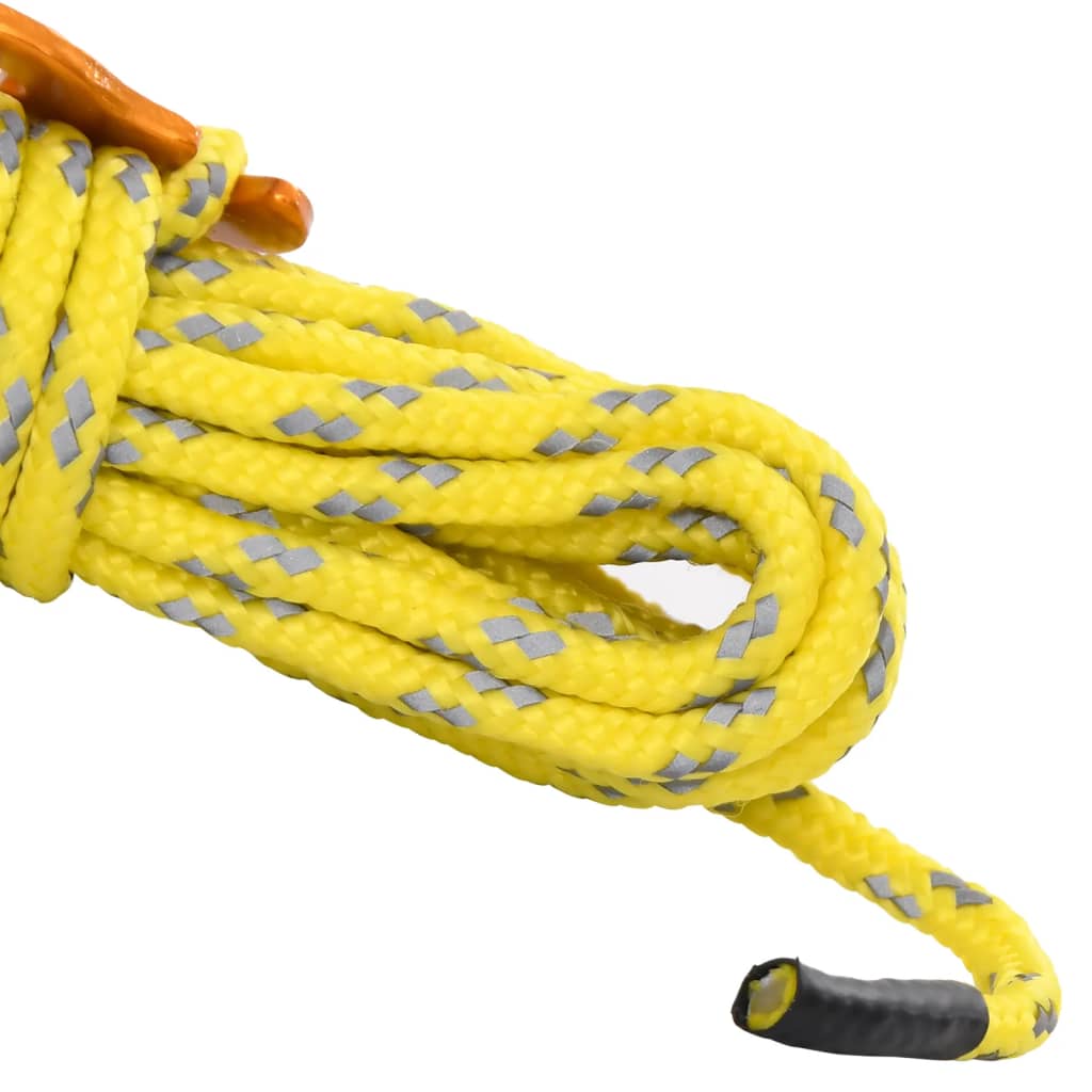 Cordes de haubanage avec clés réfléchissantes 8 pcs 4 m 4 mm Accessoires de tente vidaXL