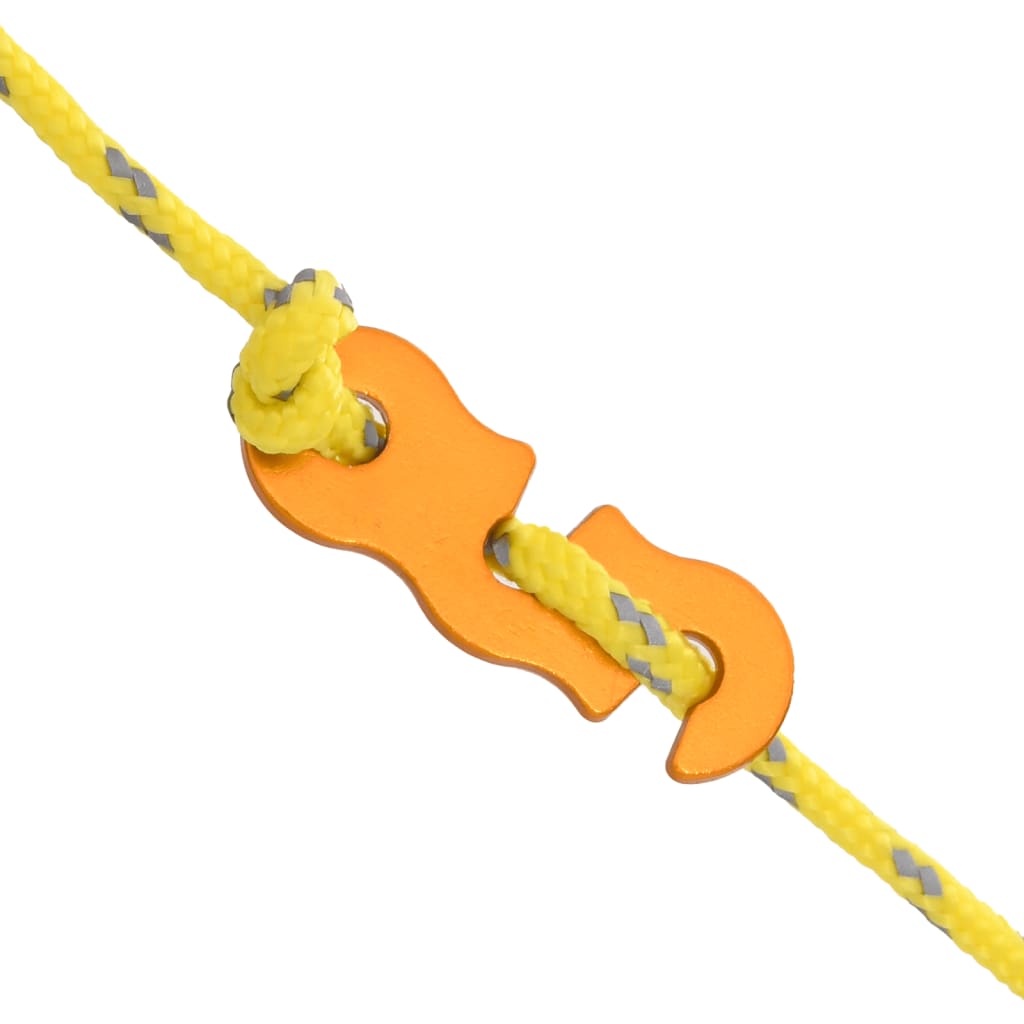 Cordes de haubanage avec clés réfléchissantes 8 pcs 4 m 4 mm Accessoires de tente vidaXL