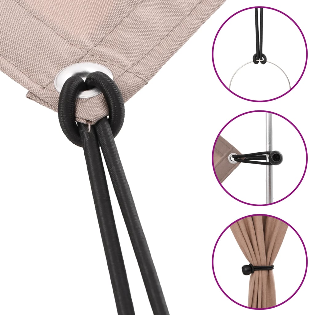 Cordes élastiques avec balles 50 pcs 21x0,5 cm Accessoires de tente vidaXL