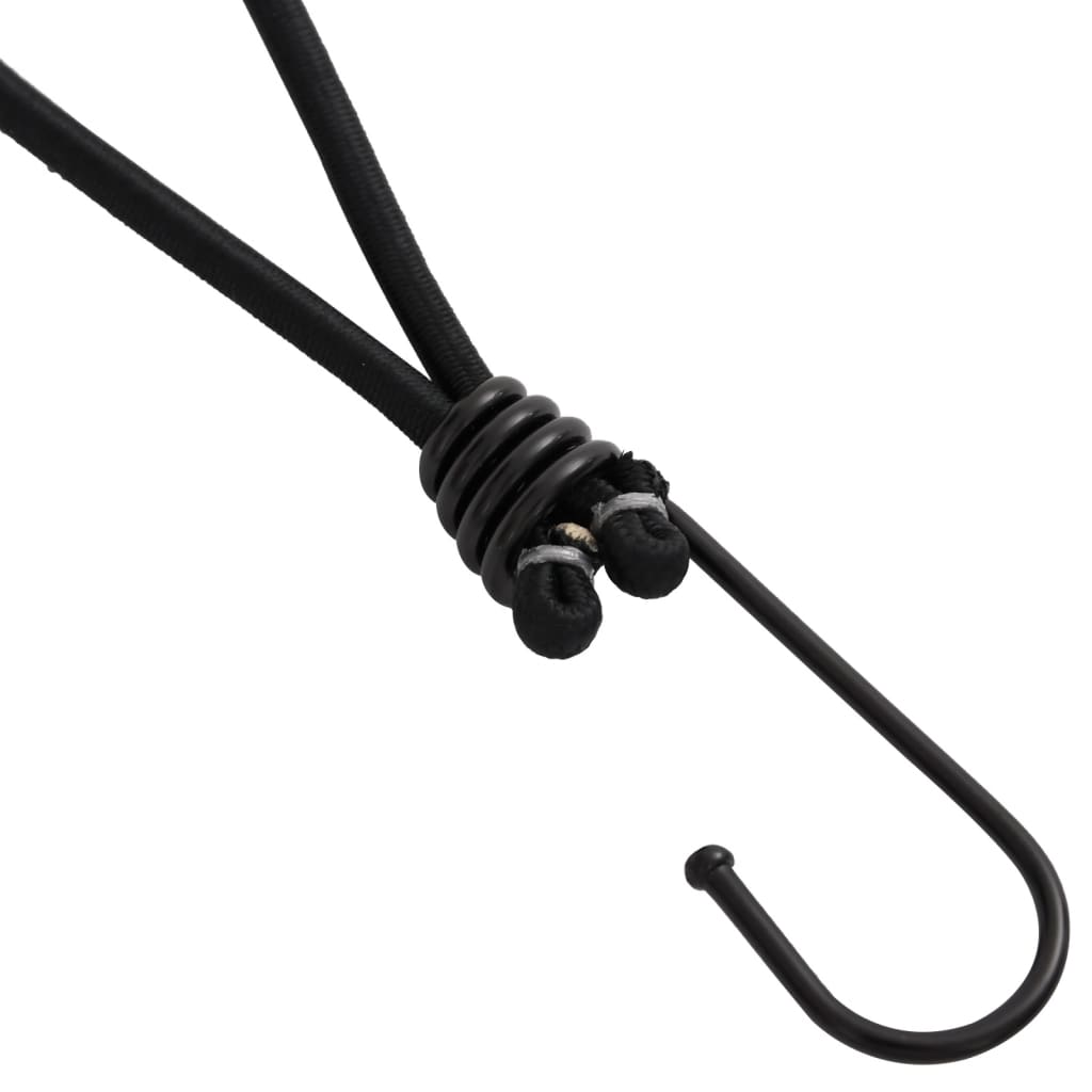 Cordon élastique avec crochets 50 pcs 17 cm Accessoires de tente vidaXL