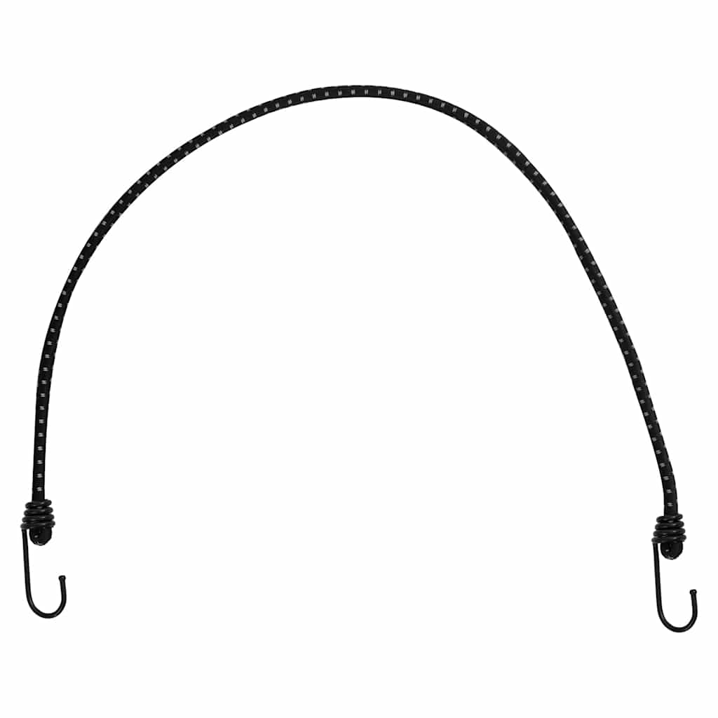 Cordes élastiques avec bandes réfléchissantes et crochets 10pcs Accessoires de tente vidaXL