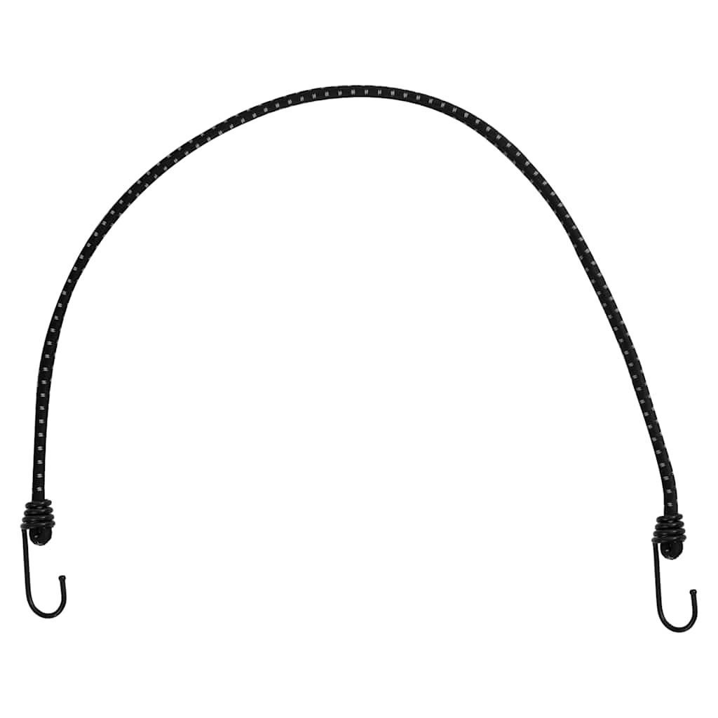 Cordes élastiques avec bandes réfléchissantes et crochets 25pcs Accessoires de tente vidaXL