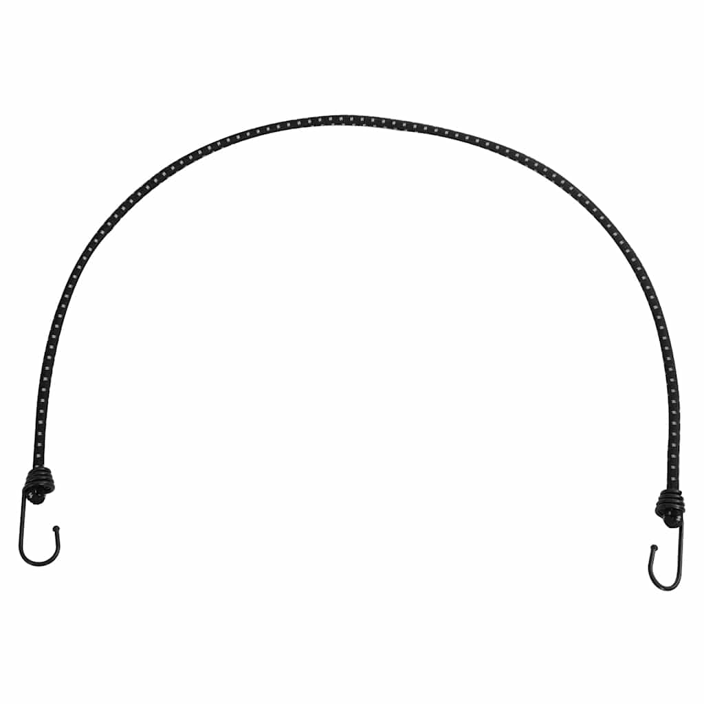 Cordes élastiques avec bandes réfléchissantes et crochets 50pcs Accessoires de tente vidaXL