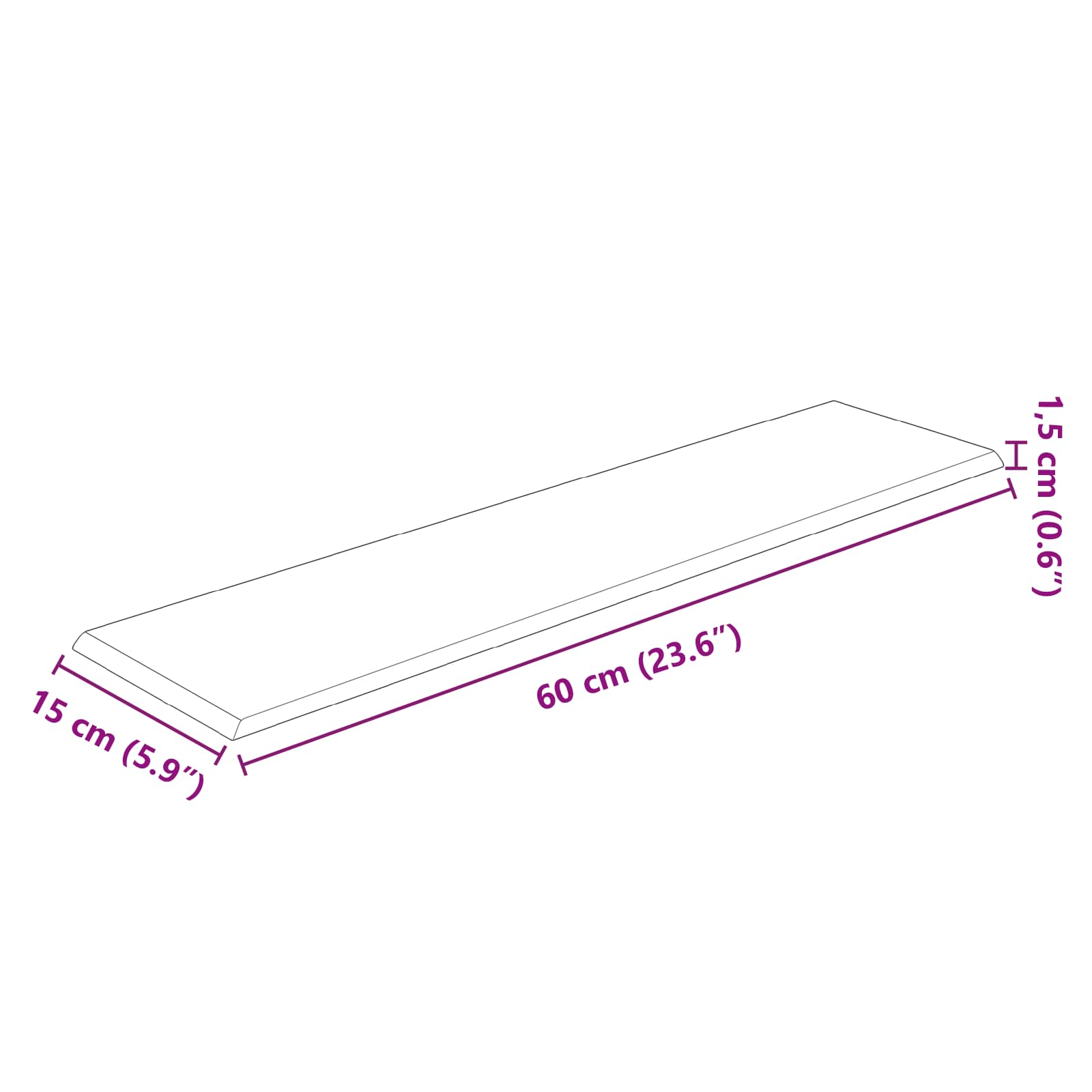 Tête de lit murale 12 pcs Rose Velours - XIOS