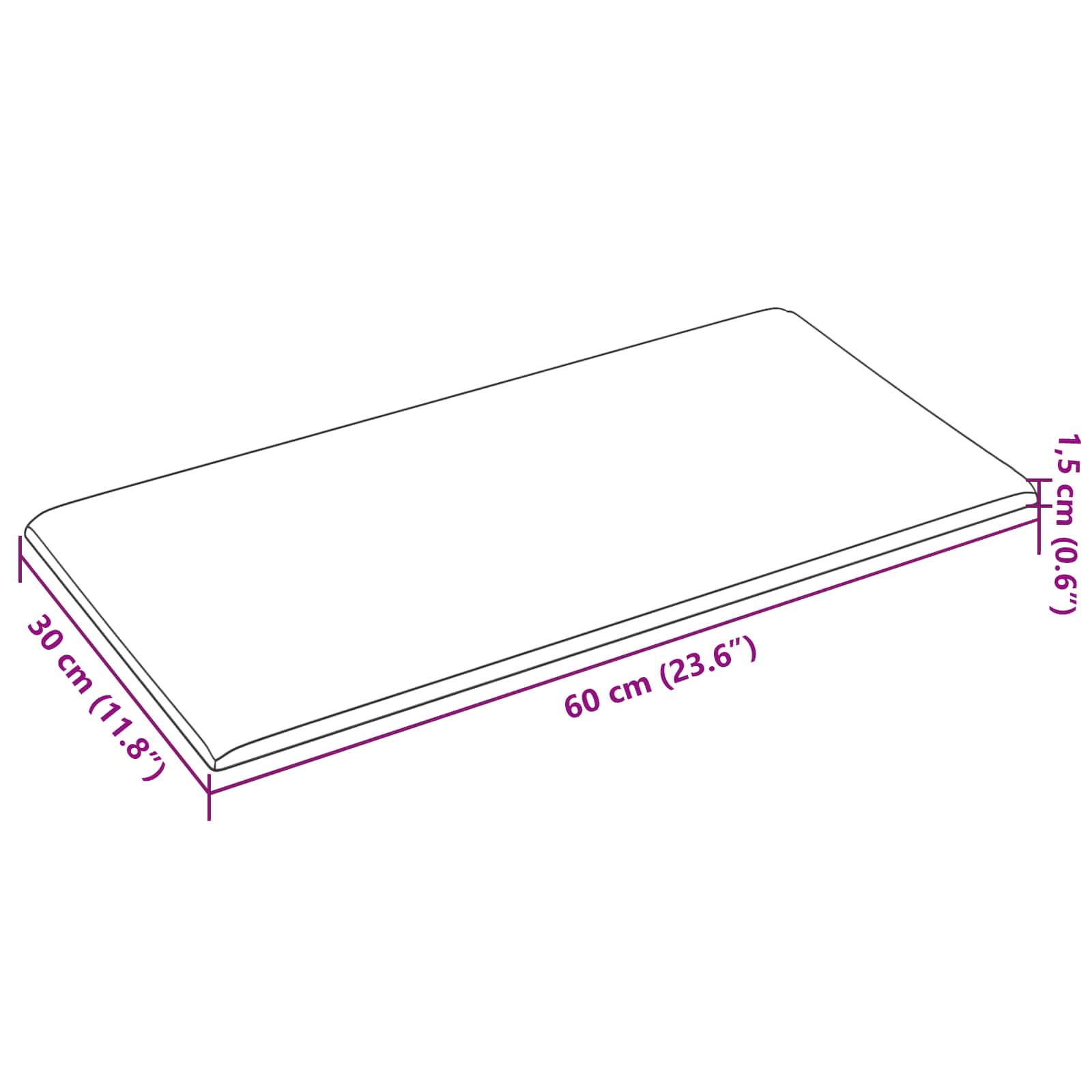 Tête de lit murale 12 pcs Gris foncé Velours - XIOS