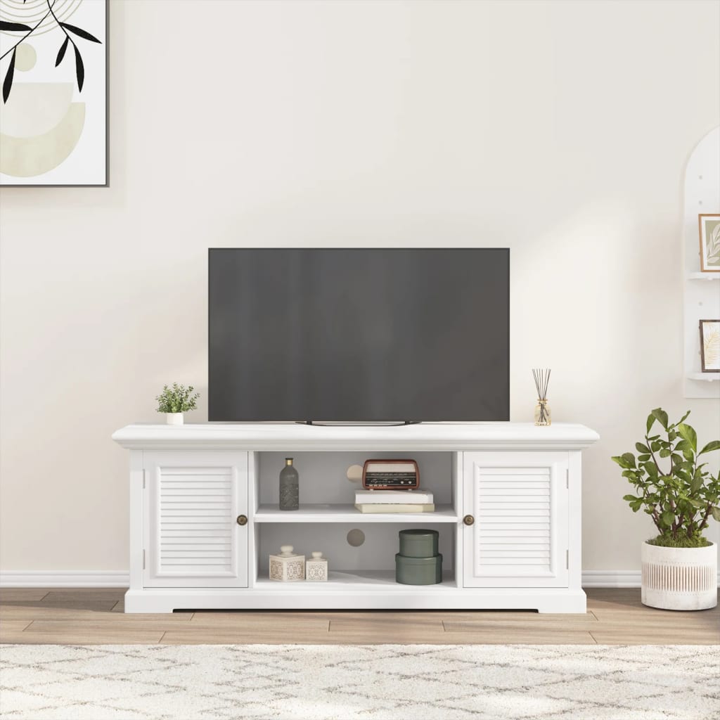Meuble TV blanc 110x30x41 cm bois d'ingénierie Meubles TV vidaXL   