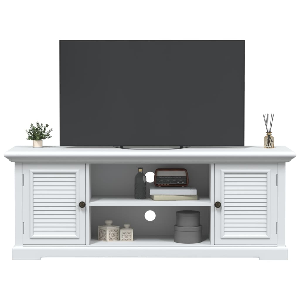 Meuble TV blanc 110x30x41 cm bois d'ingénierie Meubles TV vidaXL   