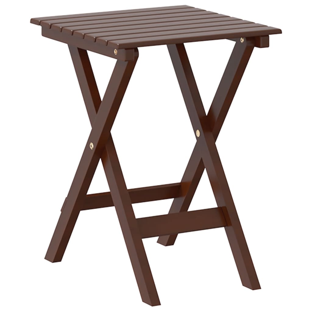 Chaises à bascule lot de 2 table pliable marron massif peuplier - XIOS