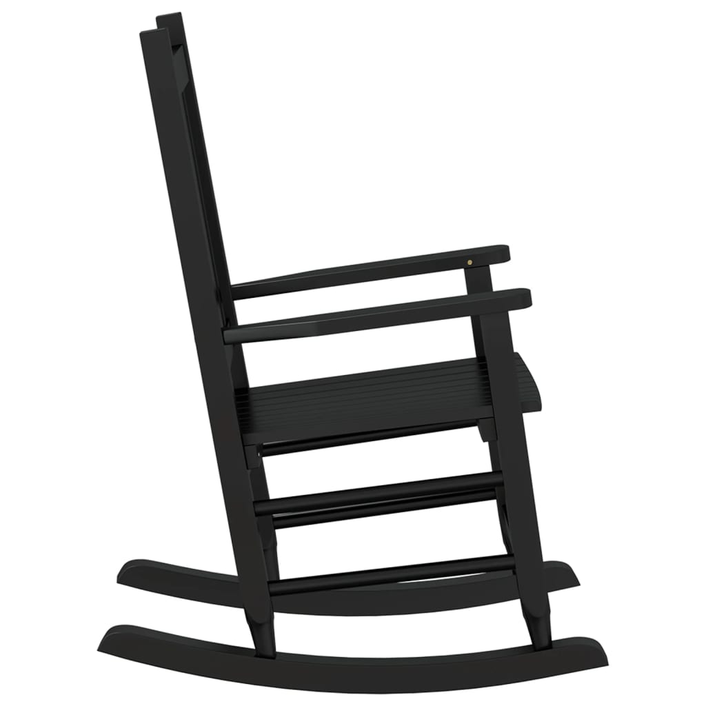 Chaises à bascule enfants lot de 2 noir bois de peuplier massif - XIOS
