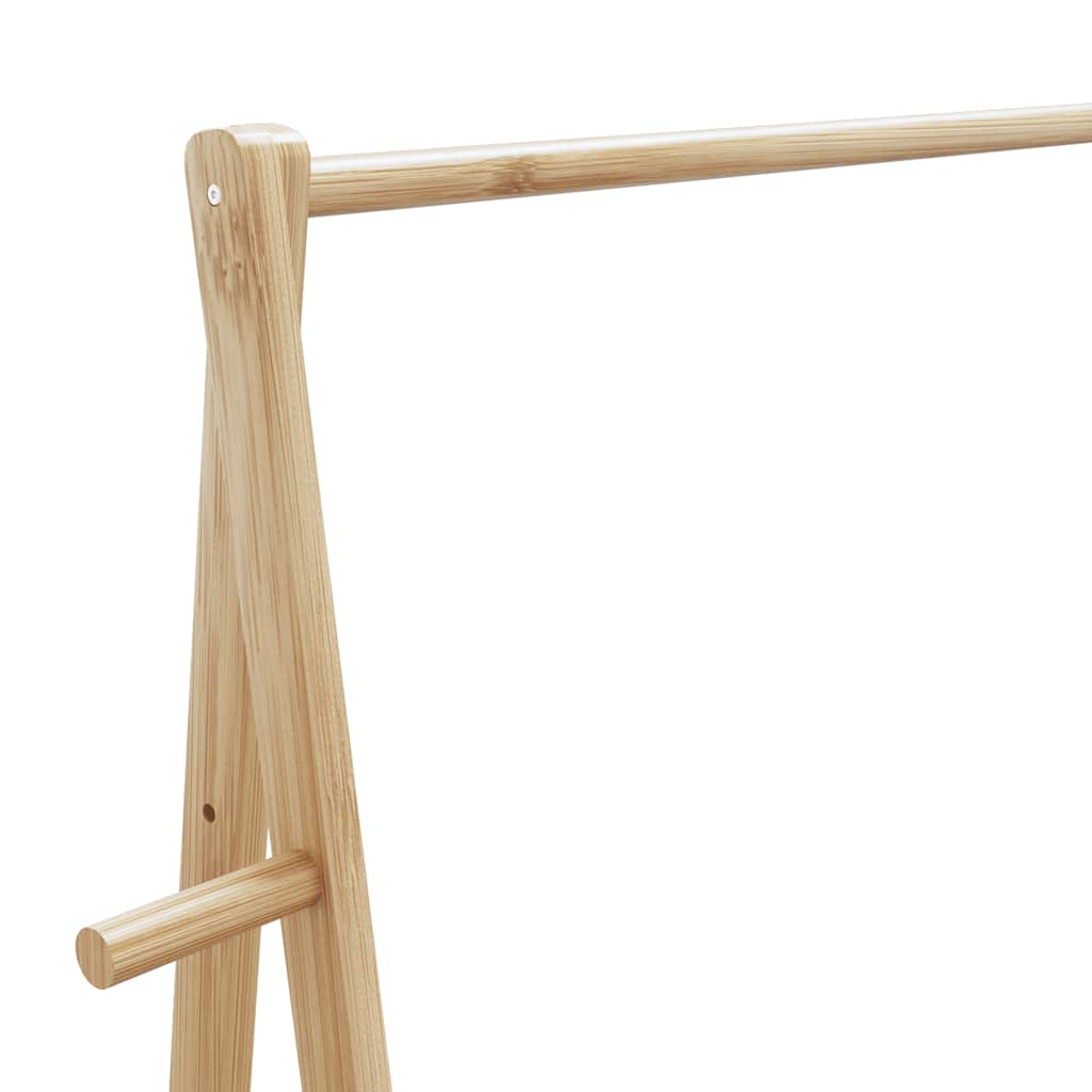 Porte-vêtement avec étagères 132x45,5x150,5 cm bambou - XIOS