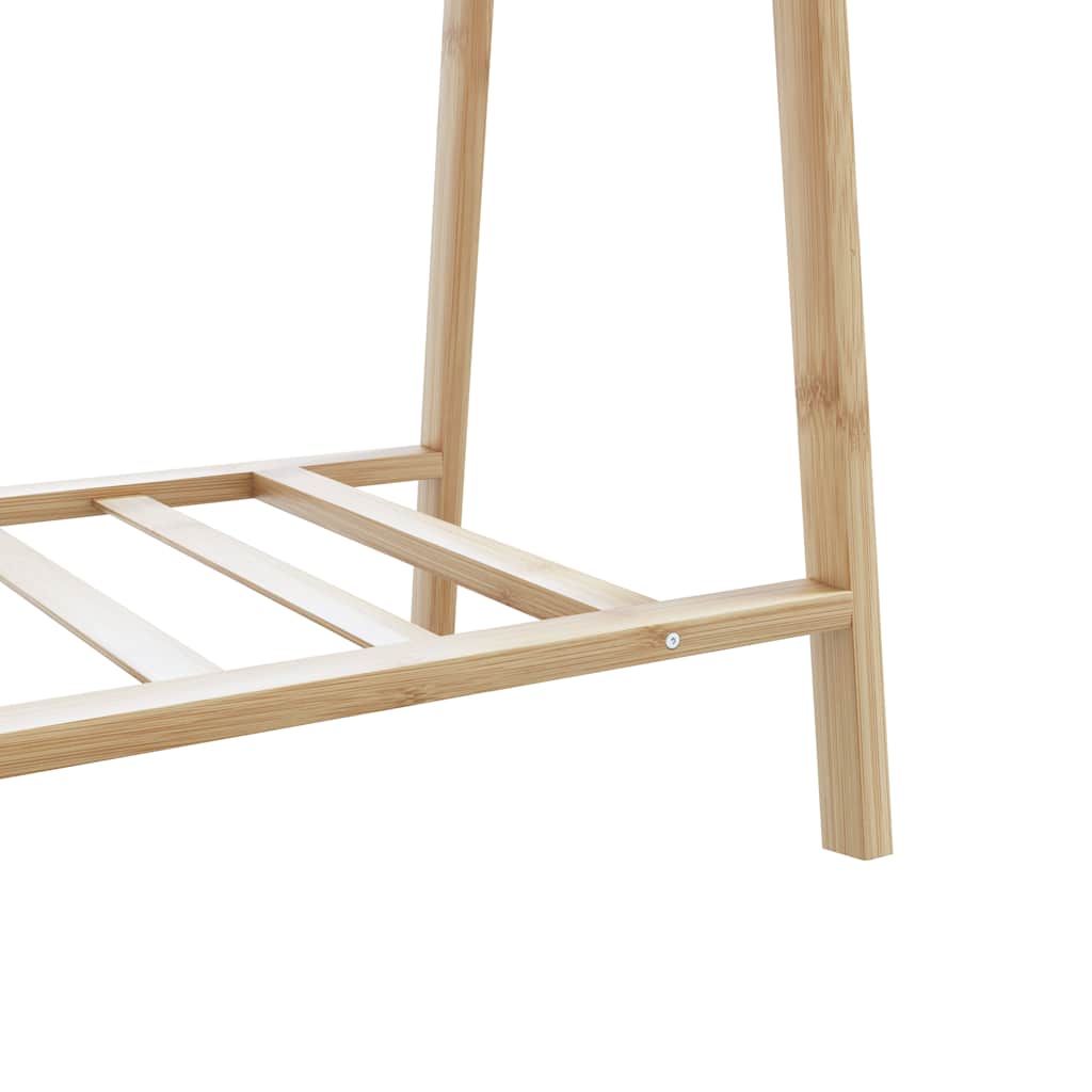 Porte-vêtement avec étagères 132x45,5x150,5 cm bambou - XIOS