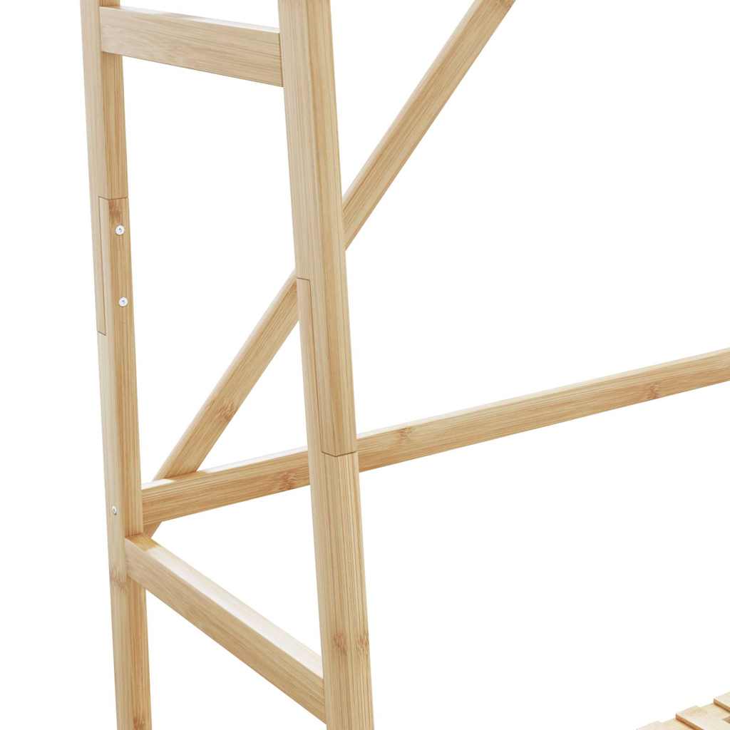 Porte-vêtement avec étagères 110x40x180 cm bambou - XIOS