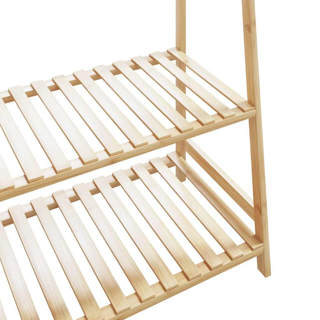 Porte-vêtement avec étagères 110x40x180 cm bambou - XIOS