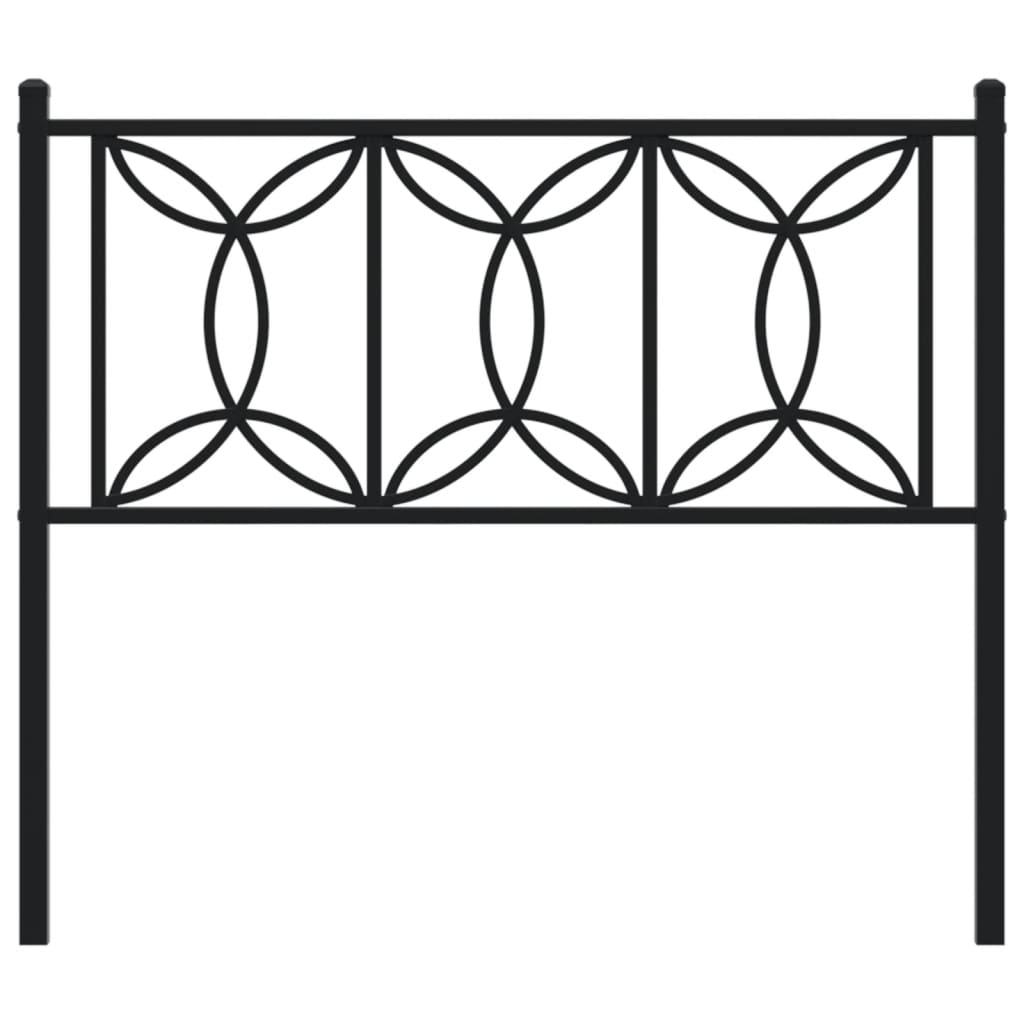 Tête de lit métal noir 107 cm - XIOS